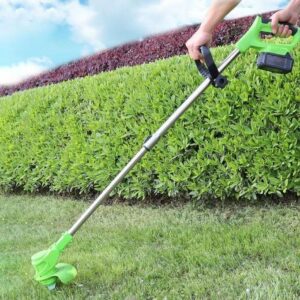 hot sale cordless electric lawn mower foldable adjustable trimmer efficient garden pruning cutting power tools for makita 18v battery