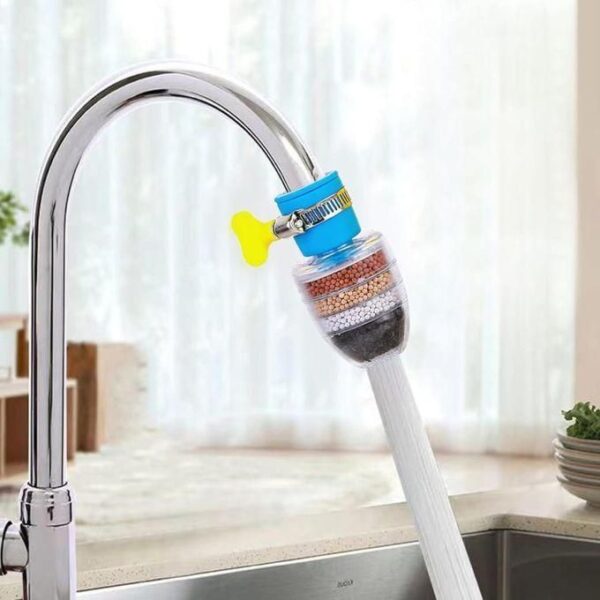 hot sale hard water filter tap filter for kitchen filter tap water filter for bathroom water softener tap filter tap water purifier for tap water purifier filter for drinking (6 layer filtration), multicolor