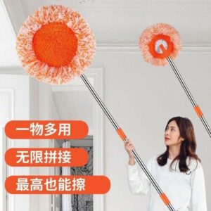 hot sale sunflower cleaning mop 360° rotatable with height adjustable handle and washable mops pad extendable soft super water absorption wall cleaning mop