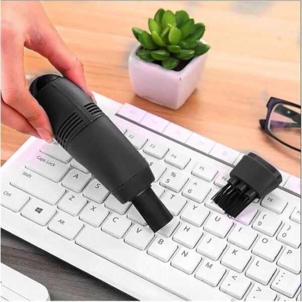 hot sale mini vacuum cleaner usb car interior air vent dust cleaning tool brush kit for pc laptop keyboard dust cleaner collector, multicolor