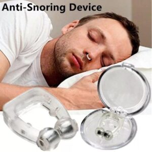 hot sale anti snoring device, snore stopper with adjustable magnet, silicone nose clip stop snoring solution device (pack of 1)