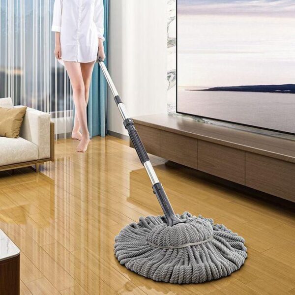 hot sale 360 rotating self wringing twist mop, self wringing easy squeeze twist mop for floor cleaning strong water absorption ability fiber tow head, multicolor
