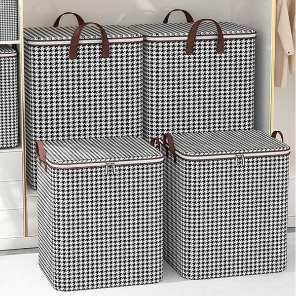 hot sale non woven large capacity quilt bags foldable and multi function durable size 180l size 140l size 100l size 80l set of 4