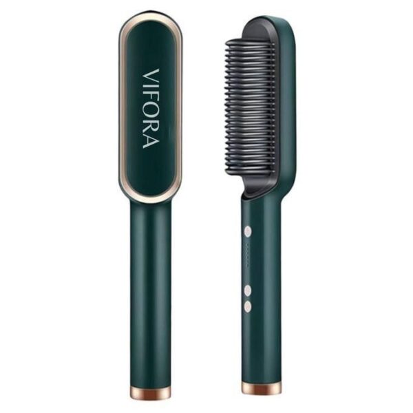 hair electric 3 in 1 comb brush ceramic fast hair straightener for women's legend of korra hair straightening brush with lcd screen, temperature control display, multicolor