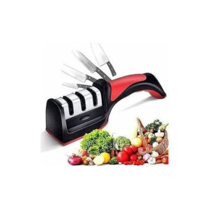 hot sale manual knife sharpener 3 stage sharpening tool for ceramic knife and steel knives