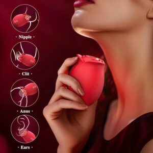 hot sale vibrator sex toys adult toy rose sex toy adult toys with 9 sucking & 9 vibrating modes for women, multicolor