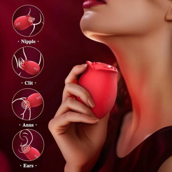 hot sale vibrator sex toys adult toy rose sex toy adult toys with 9 sucking & 9 vibrating modes for women, multicolor