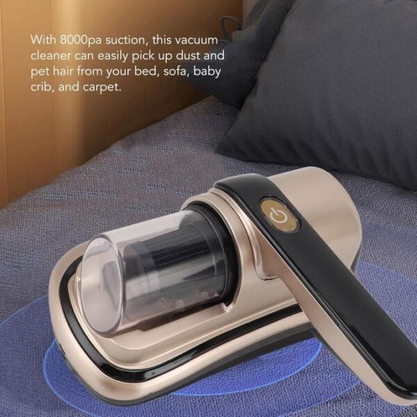 hot sale handheld mattress vacuum cleaner powerful suction mite removal instrument kills bacteria uses the latest hepa filter element, multicolor