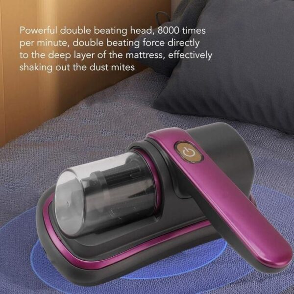 hot sale handheld mattress vacuum cleaner powerful suction mite removal instrument kills bacteria uses the latest hepa filter element, multicolor