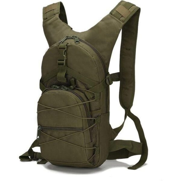 military bicycle backpack 15l camouflage casual multi pocket durable waterproof travel tactical climbing trekking hiking sports small backpack bag army day pack, multicolor