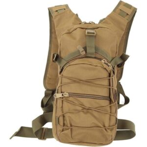 military bicycle backpack 15l camouflage casual multi pocket durable waterproof travel tactical climbing trekking hiking sports small backpack bag army day pack, multicolor