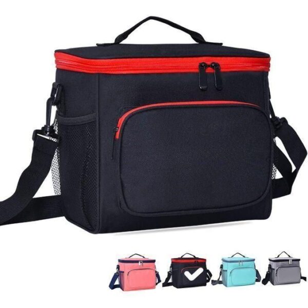 hot sale 10l thermal insulated cooler bags women men picnic lunch bento handbag portable trips food container bbq meal ice pack, pack of 1, multicolor