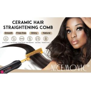 hot sale hot comb electric heating comb ceramic heat pressing comb