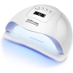 professional gel uv led nail lamp/dryer/ polish, uv led nail lamp, nail dryer light professional nail curing light with 4 timer setting, automatic sensor, detachable base for gel polish nail art tools for home and salon use, multicolor