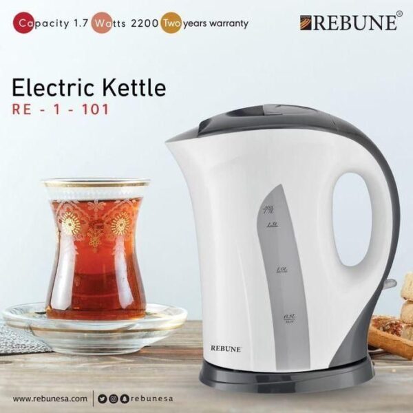 rebune hot sale re 1 101 glass electric kettle 1.7l with boil dry protection