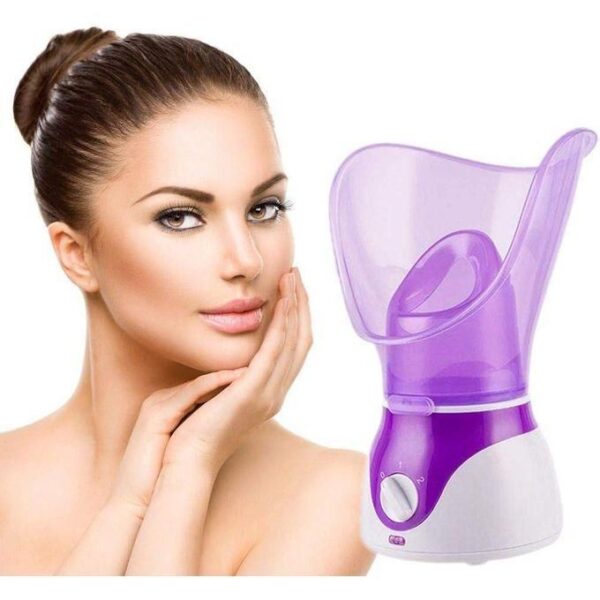 facial steamer and treatment vapor inhalation, facial steamer nano ionic upgraded face steamer warm mist steamer for face deep cleaning moisturizing home sauna, multicolor