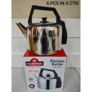 rashnik hot sale rn 1145 5.7 ltrs electric stainless steel kettle