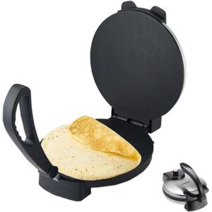 sokany kj 507 roti maker, 32cm tortilla press, non stick surface, flour tortilla press, tortilla maker, dough press, to make indian style chapati roti/chapati/pancake maker/roti & tortilla maker
