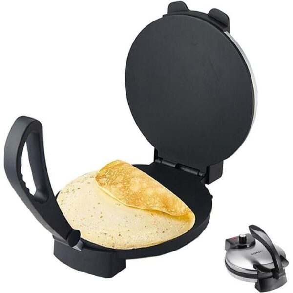 sokany kj 507 roti maker, 32cm tortilla press, non stick surface, flour tortilla press, tortilla maker, dough press, to make indian style chapati roti/chapati/pancake maker/roti & tortilla maker