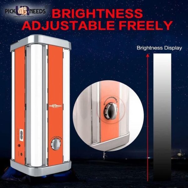 kamisafe hot sale 4 corner rechargeable led emergency lamp, rechargeable home emergency 4 tube floor lantern lamp light and hanging handle, multicolor