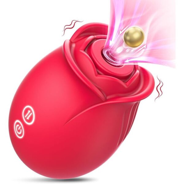 hot sale vibrator sex toys adult toy rose sex toy adult toys with 9 sucking & 9 vibrating modes for women, multicolor
