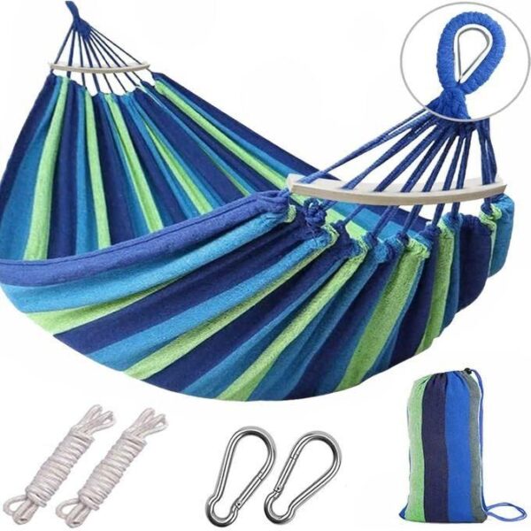 hot sale hammock outdoor portable canvas load capacity up to 200kg, multicolor