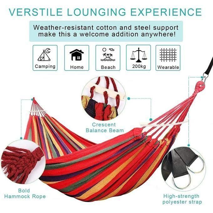 hot sale hammock outdoor portable canvas load capacity up to 200kg, multicolor hot sale hammock outdoor portable canvas load capacity up to 200kg, multicolor