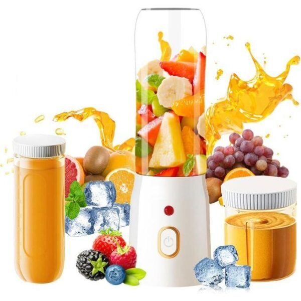 hot sale personal size blender for shakes and smoothies, 15.6 oz portable blender with 10 blades, rechargeable mixers fresh fruit juicers, multifunctional blender with 2 cups
