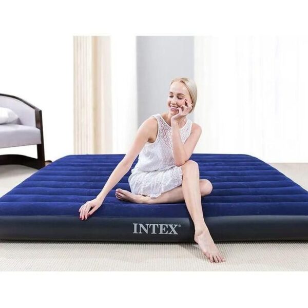 intex hot sale 6*6 classic airbed with double quick free pump