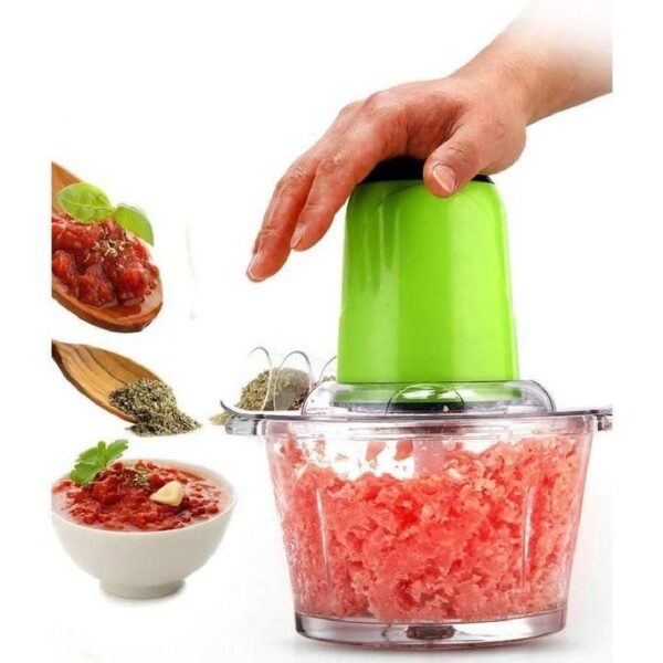 hot sale electric meat mincer food processor, 2l electric food chopper, multicolor