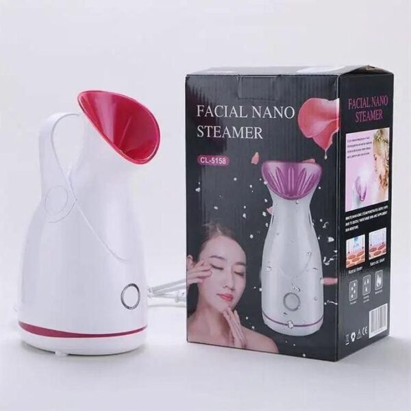 phyopus cl 5158 hot selling nano ionic face spa facial steamer warm mist humidifier atomizer humidifier moisturizing face steamer, spa at home, multicolor