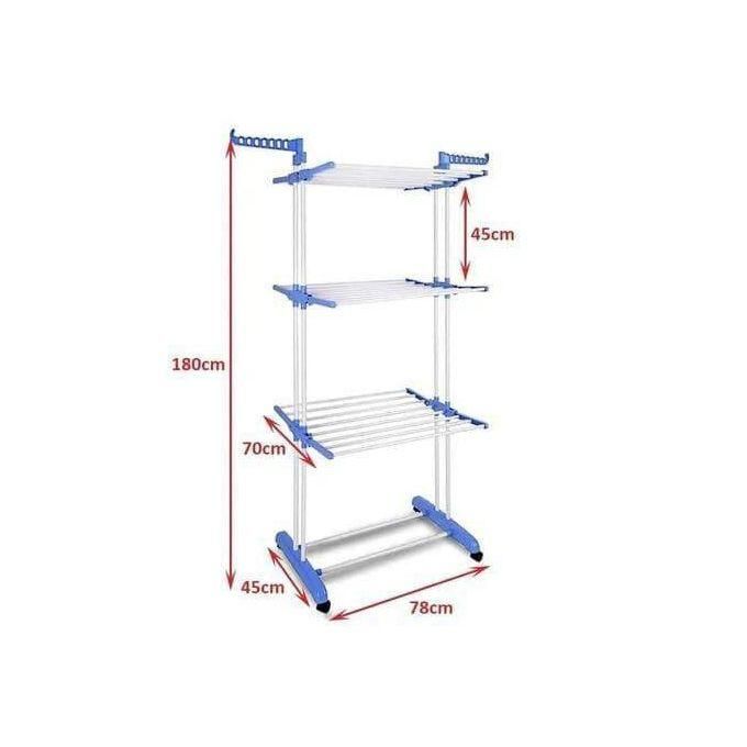 cloth drying stand pre assembled, large drying area, collapsible 3 tier clothes drying rack with hanger 35 kg drying capacity, multicolor cloth drying stand pre assembled, large drying area, collapsible 3 tier clothes drying rack with hanger 35 kg drying capacity, multicolor