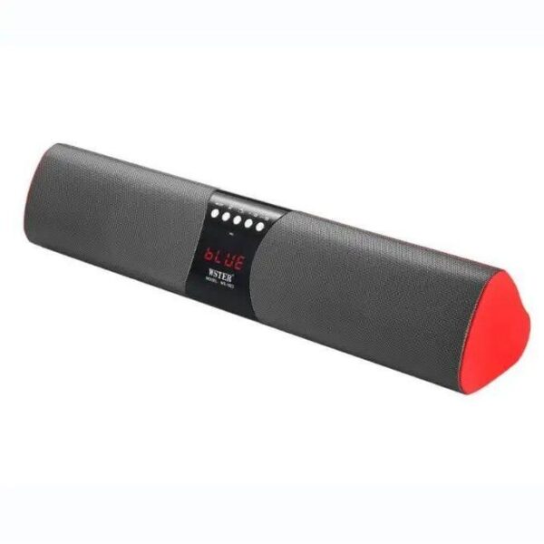 wster hot sale ws 1822 portable wireless speaker with fm radio usb tf mp3 player and built in rechargeable and led displaying, multicolor