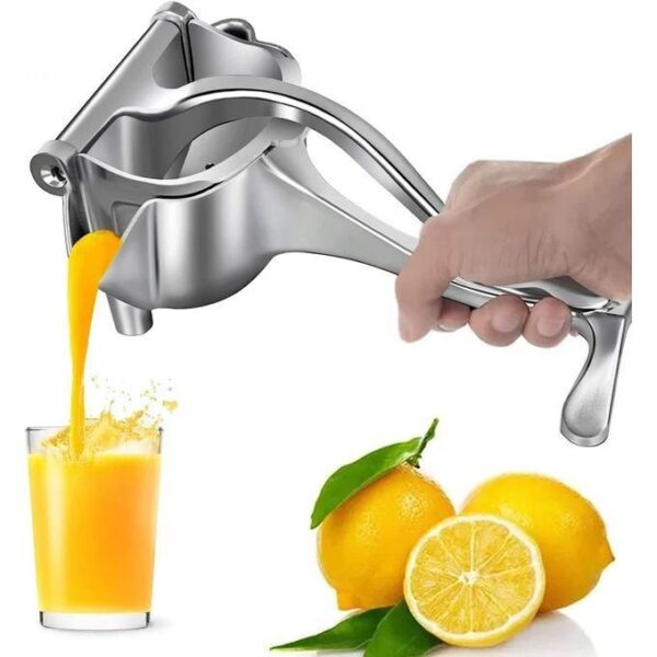 hot sale heavy duty manual hand press fruit juicer with heavy detachable lever for citrus lime juicer or orange juicer, steel handle juicer for instant juice, multicolor