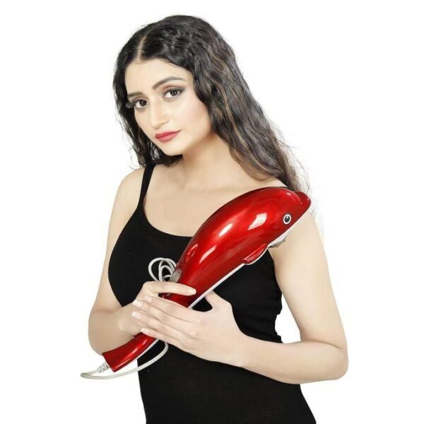 hot sale unisex dolphin massager, corded electric dolphin handheld body massager for pain relief with powerful vibration, multicolor