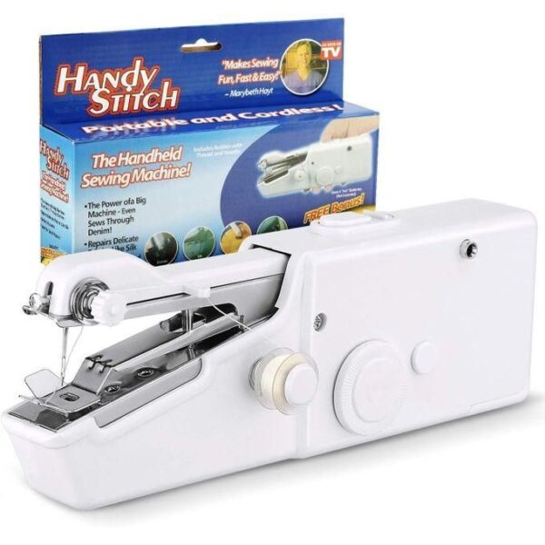 handy stitch multi functional electric mini sewing machine, handheld sewing machine mini portable quick repairing cordless sewing machine for diy multifunctional single stitch sewing machine