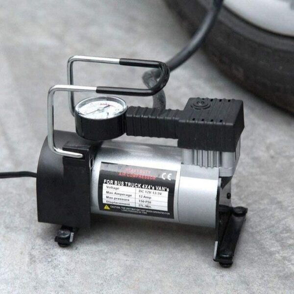 car air pump 12v dc compressor pump 100 psi tire inflator,portable super flow dc 12v air compressor tyre inflator car air pump vehicle pump electric with pressure gauge