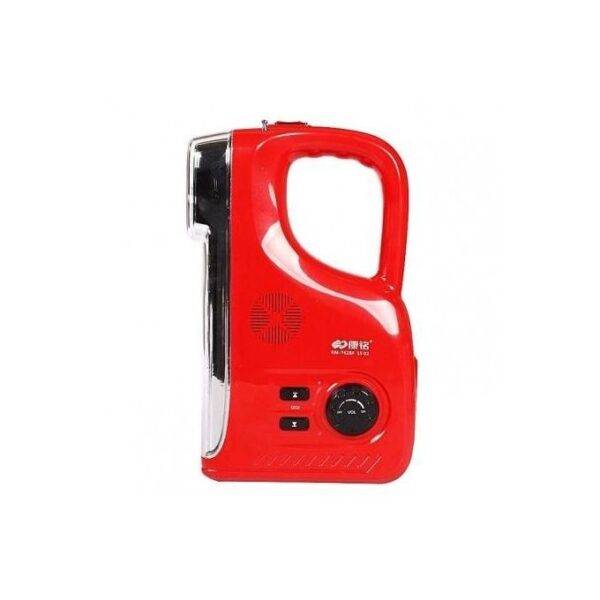 kamisafe hot sale rechargeable led emergency lamp with fm radio, multicolor