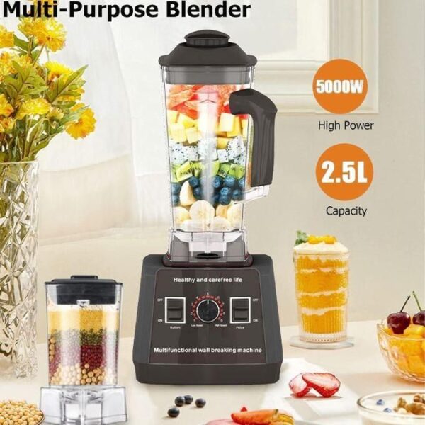 sokany sk 666 hot sale 2.5l professional 2 in 1 heavy duty commercial blender 5000w, with unbreakable jar, multicolor