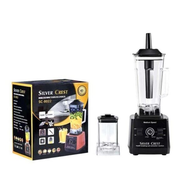 silver crest sc 8022 7000w heavy duty commercial professional blender, multicolor