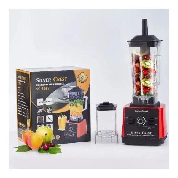 silver crest sc 8022 7000w heavy duty commercial professional blender, multicolor