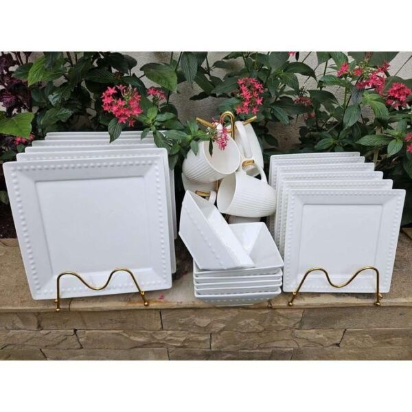 hot sale classic deluxe heat resistant 24pcs exquisite dinnerware set