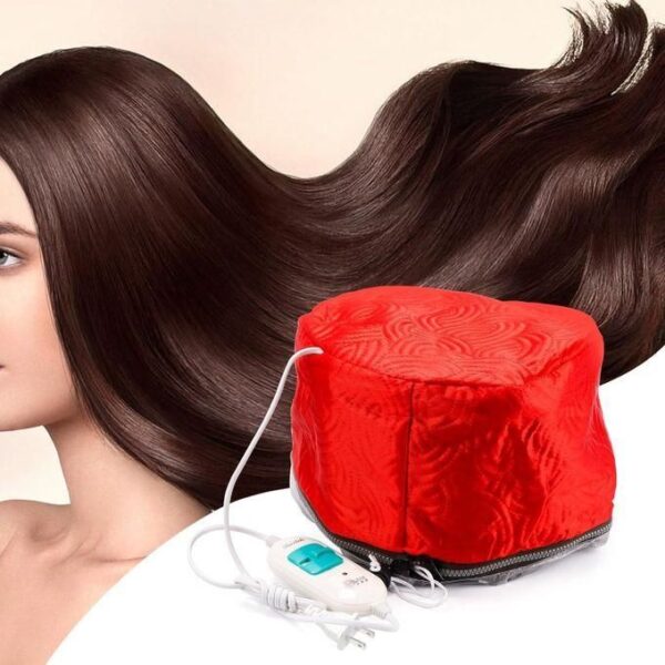 hot sale hair steamer cap, hair care cap, temperature adjustable thermal cap, hair care hat, hair steam caps for deep conditioning, hair thermal treatment cap for home and personal use, multicolor, pack of 1