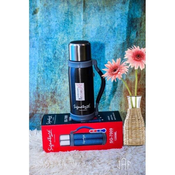 signature hot sale 1200ml unbreakable vacuum thermos flask asbestos free, multicolor