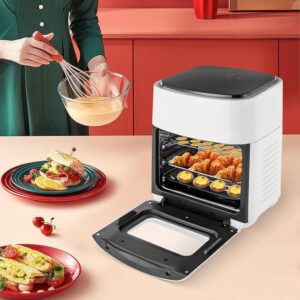 silver crest hot sale air fryer 15 litres 1400 w airfryer without oil hot air fryer air fryer with transparent window & touch screen, deep fryer hot air without grease air fryer, temperature adjustable 80 200°c , multicolor