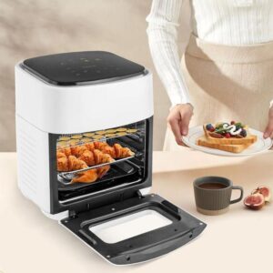 silver crest hot sale air fryer 15 litres 1400 w airfryer without oil hot air fryer air fryer with transparent window & touch screen, deep fryer hot air without grease air fryer, temperature adjustable 80 200°c , multicolor