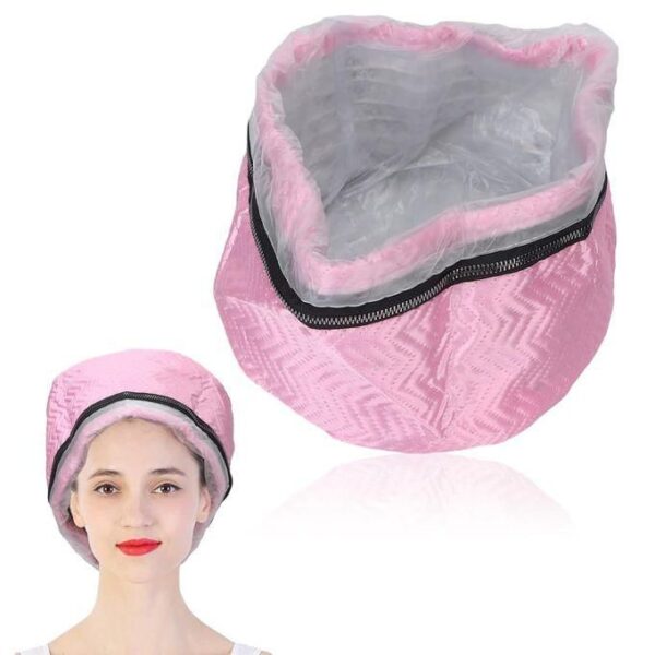 hot sale hair steamer cap, hair care cap, temperature adjustable thermal cap, hair care hat, hair steam caps for deep conditioning, hair thermal treatment cap for home and personal use, multicolor, pack of 1