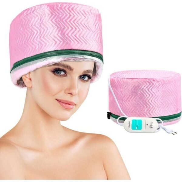 hot sale hair steamer cap, hair care cap, temperature adjustable thermal cap, hair care hat, hair steam caps for deep conditioning, hair thermal treatment cap for home and personal use, multicolor, pack of 1
