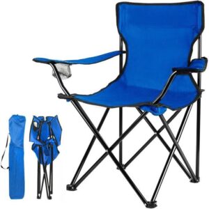 portable folding chair with arm rest carrying & storage bag, portable camping chairs enjoy the outdoors with a versatile folding chair, sports chair, outdoor chair & lawn chair, multicolor