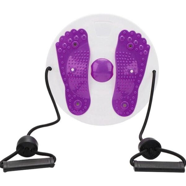 yoga abs core twisting disc plate, ab twister board for exercise waist twisting disc with 8 magnets fitness twister with handles trims waist arms hips and thighs, multicolor